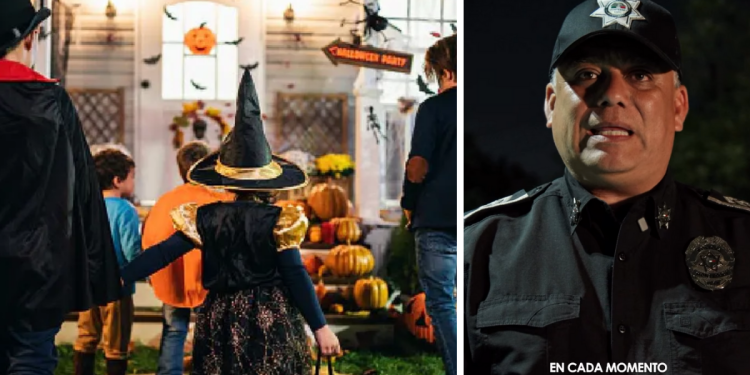 recomendaciones para Halloween, Policía de Monterrey, estrategia Escudo, pedir dulces, seguridad infantil