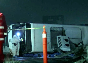 ruta-611-accidente-Apodaca-carretera-miguel-alemán-volcadura-de-camión