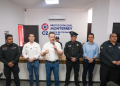 Adrián de la garza inaugurando el nuevo c2 en el marco del inicio del operativo seguridad-semana-santa en monterrey