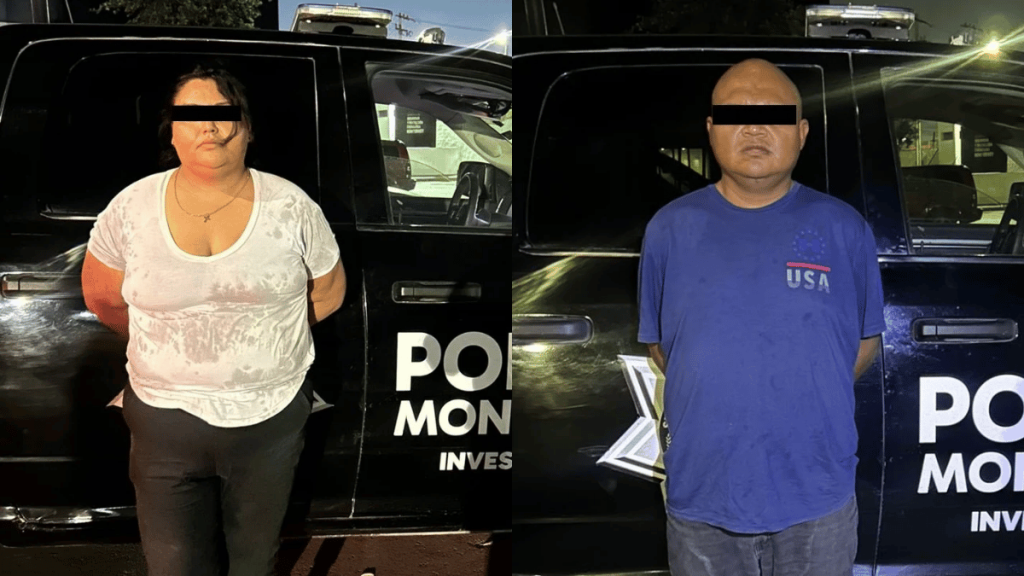 Detienen a pareja por robo de autopartes en diversas colonias de Monterrey