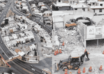 Avanza la obra en la Rotonda de las Casas
